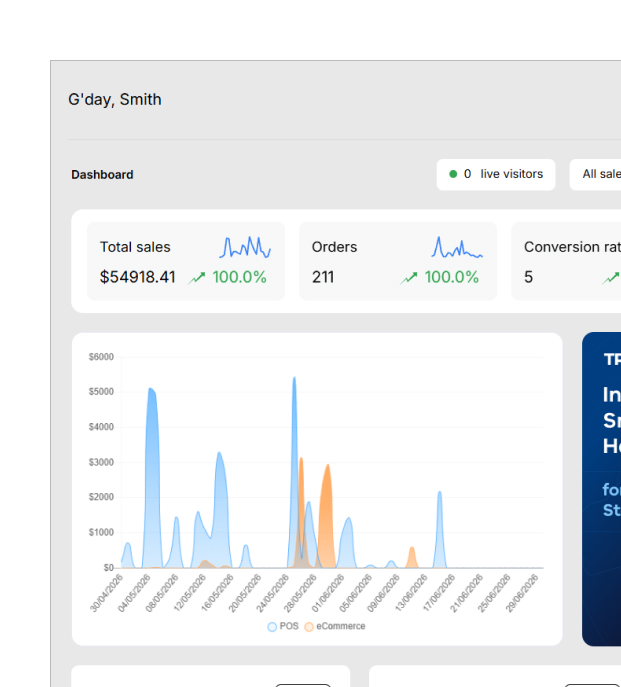 Track cash flow in one session